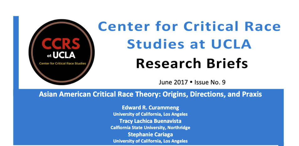 Asian American Critical Race Theory CCRSE Brief Screenshot
