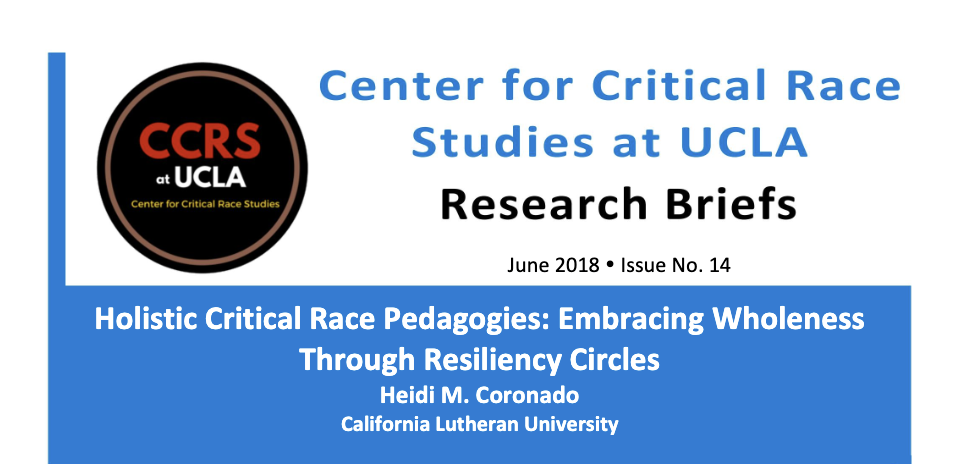 Holistic Critical Race Pedagogies CCRSE Brief Screenshot