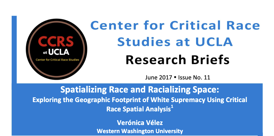 Spatializing Race and Racializing Space CCRSE Brief Screenshot