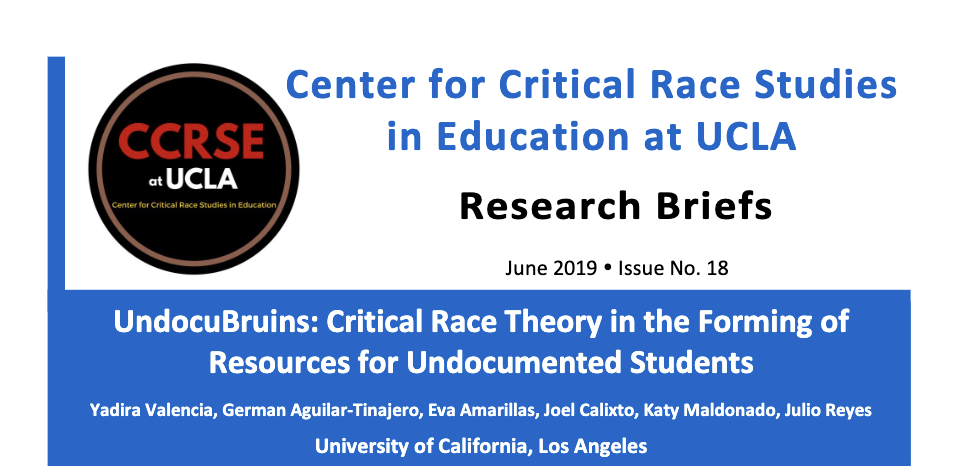 UndocuBruins: CRT in the Forming CCRSE Brief Screenshot